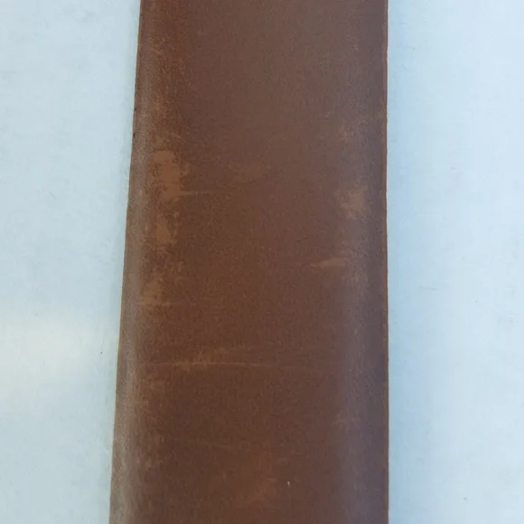 Christian Dior Brown Leather Belt with Gold